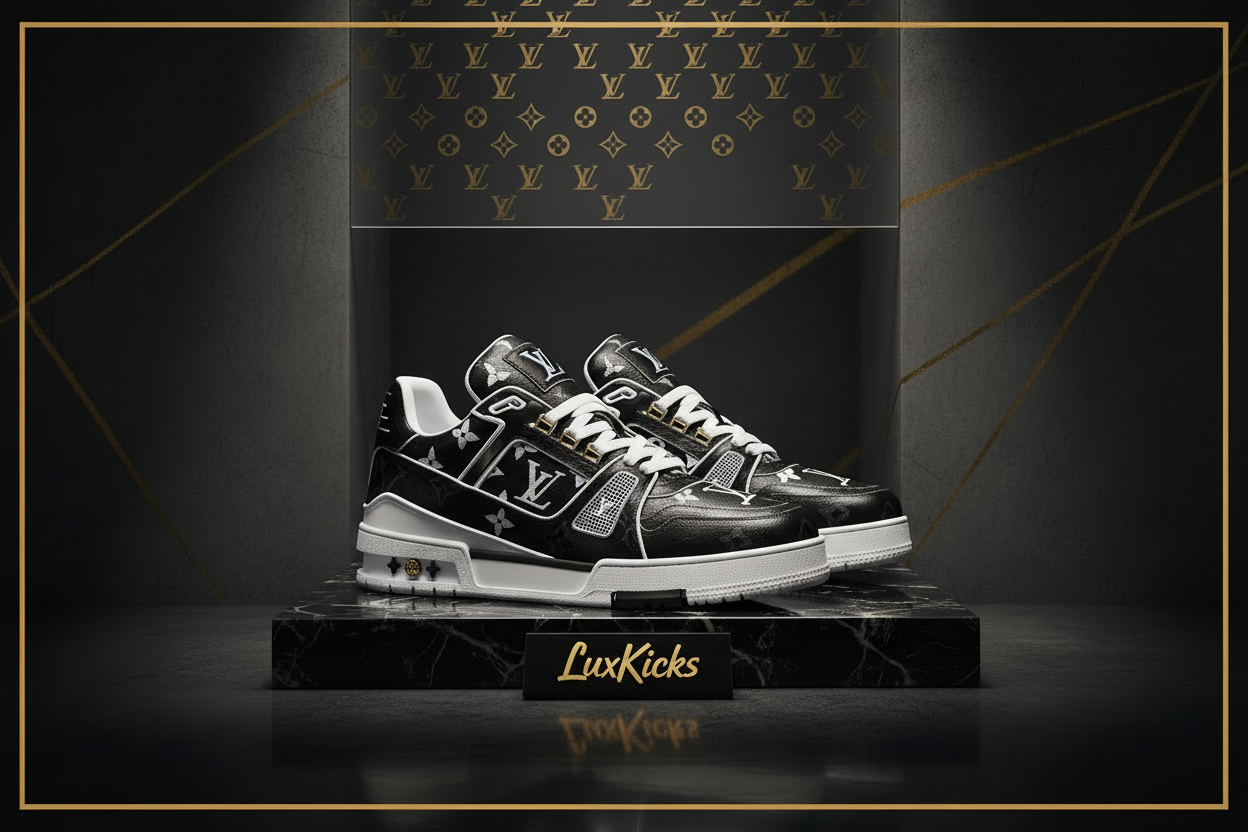 ova zadnja slika je super, ali daj da bude u centru LuxKicks i Louis vuitton tenisice. MOlim te